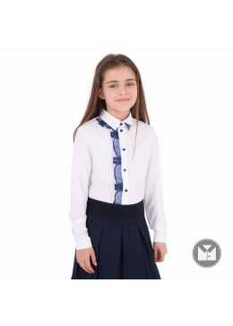 Timbo школьная белая блуза для девочки Perry B033150